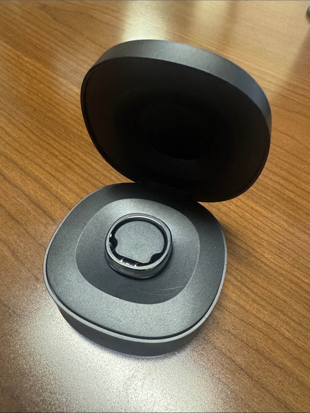 Wireless Smart Ring Charger Case - Black